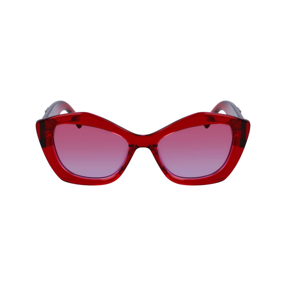 Karl Lagerfeld Red Acetate Sunglasses