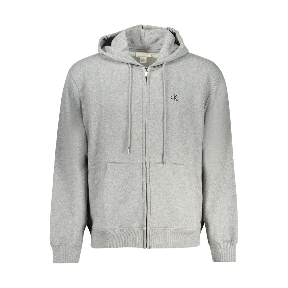 Calvin Klein Gray Cotton Men Sweater