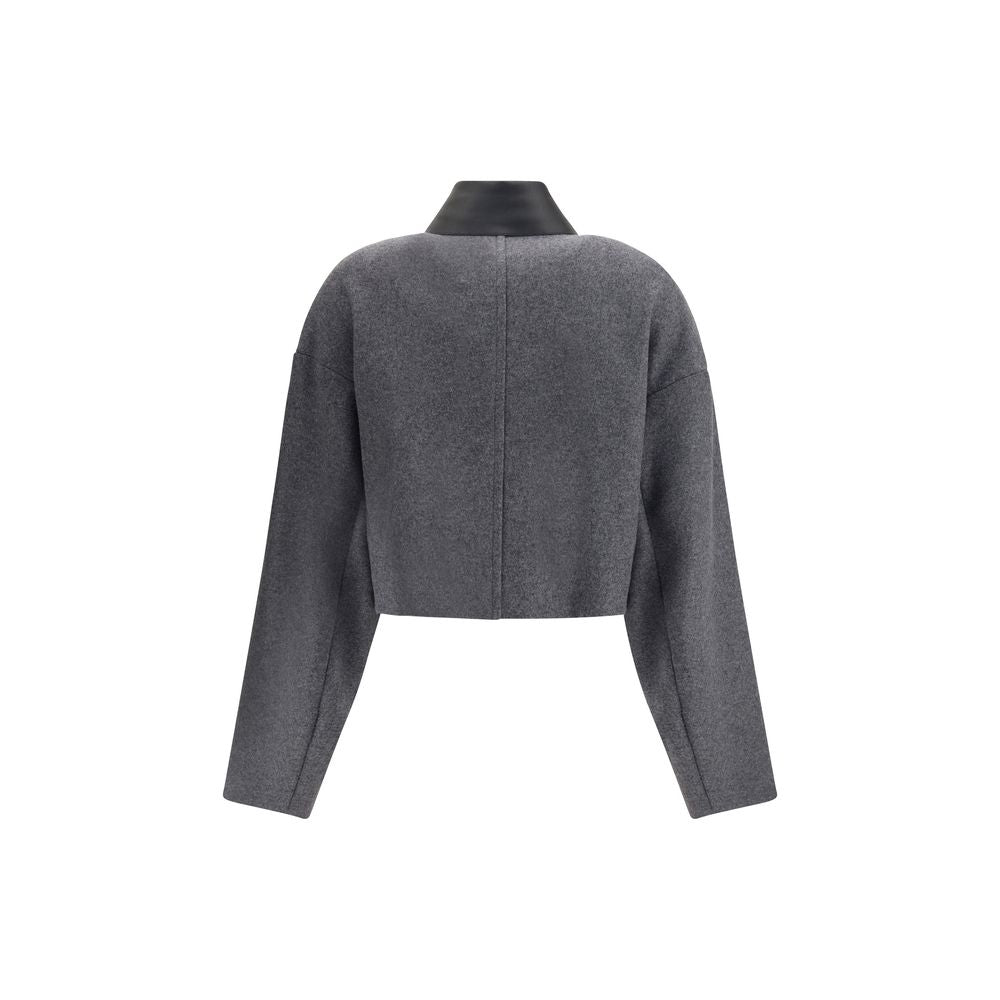 Max Mara Gray Fleece Wool Clothing