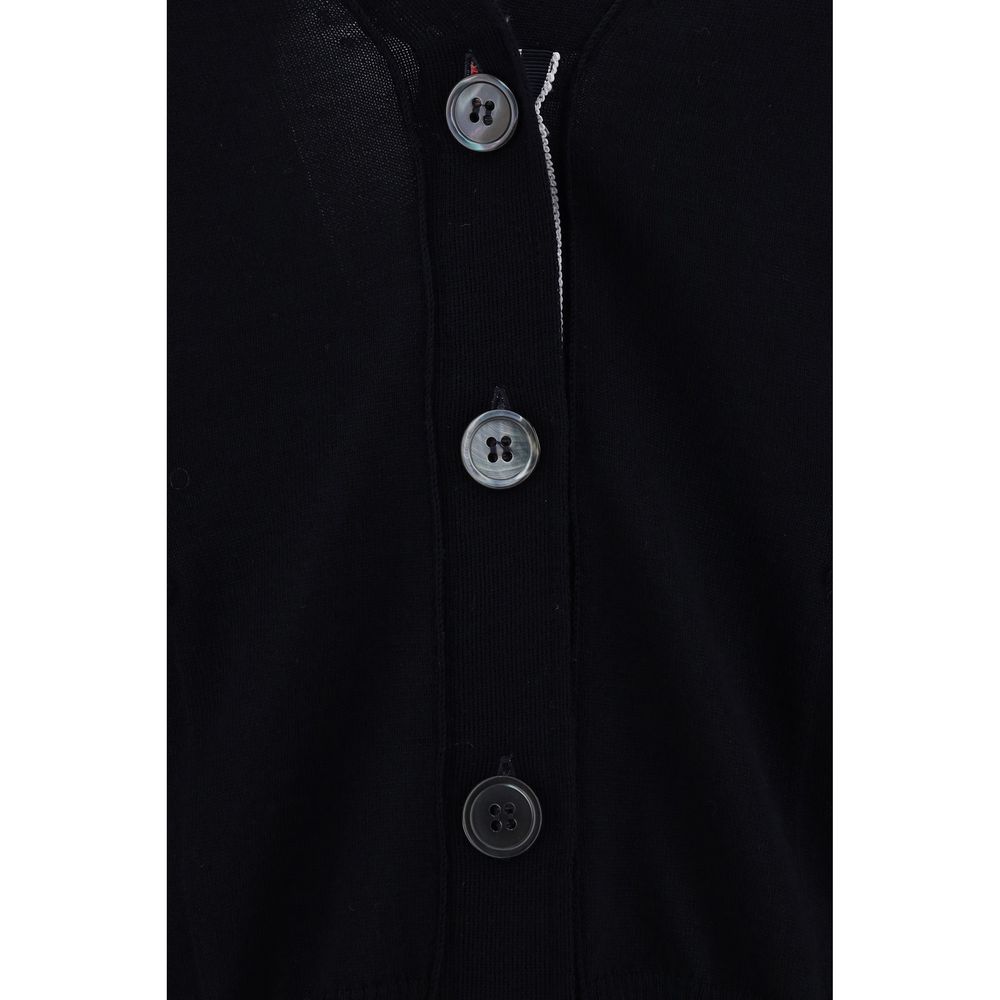 Thom Browne Blue Merino Wool Cardigan