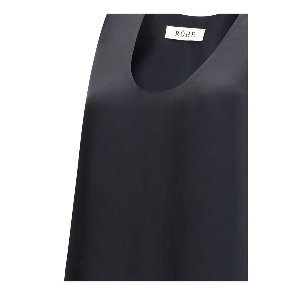 Rohe Black Silk Casual Dress