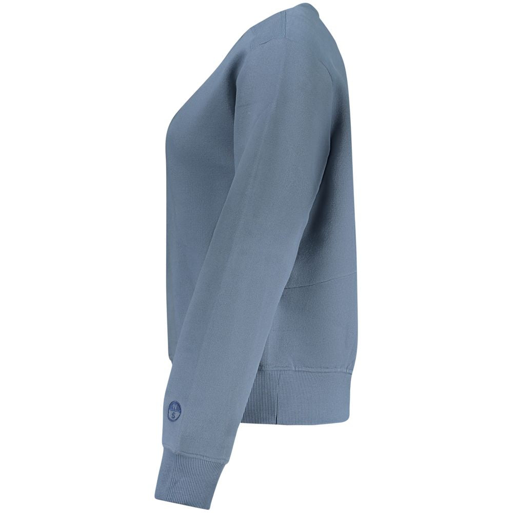 North Sails Blue Cotton Women Sweatshirt