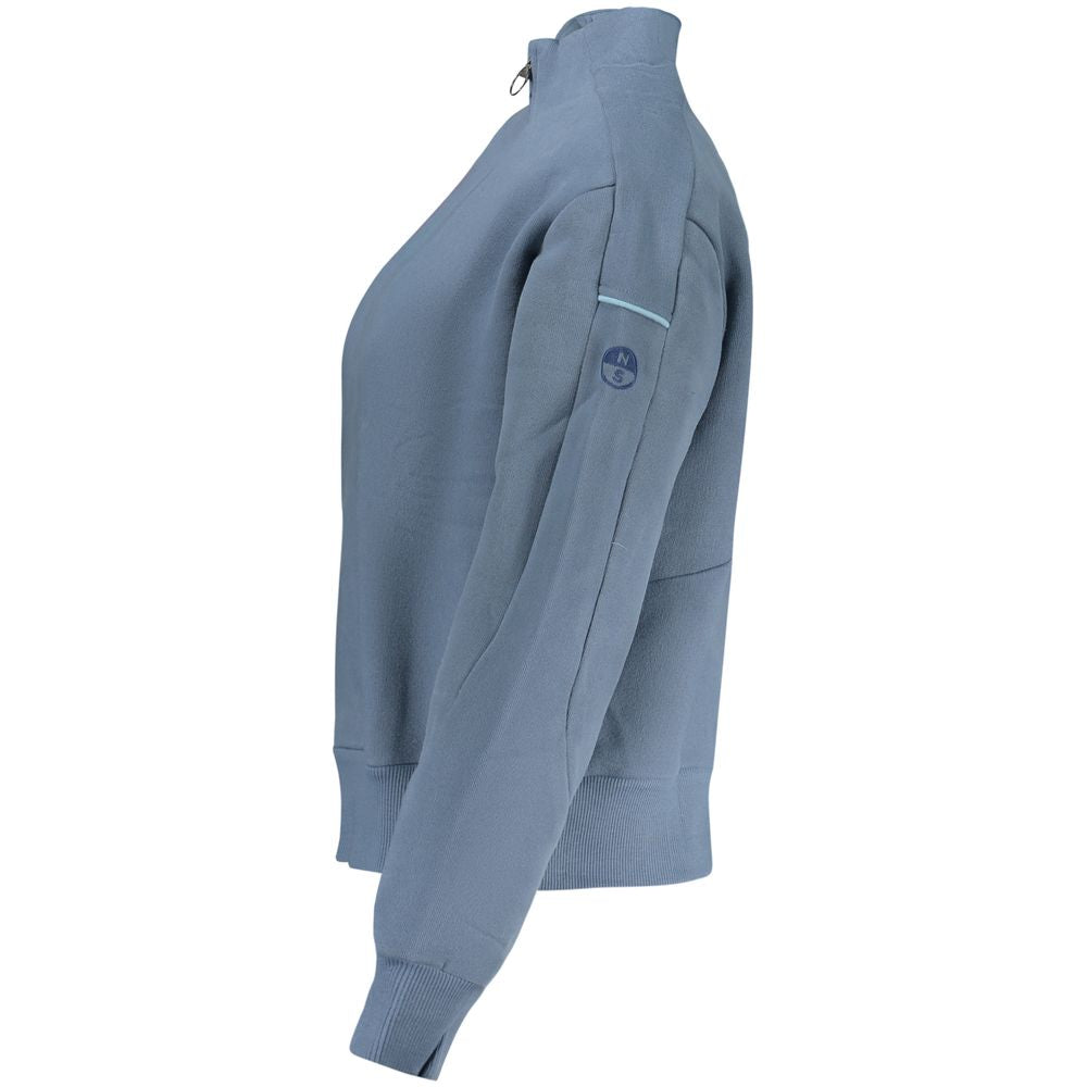North Sails Blu Cotton Women Sweatshirt