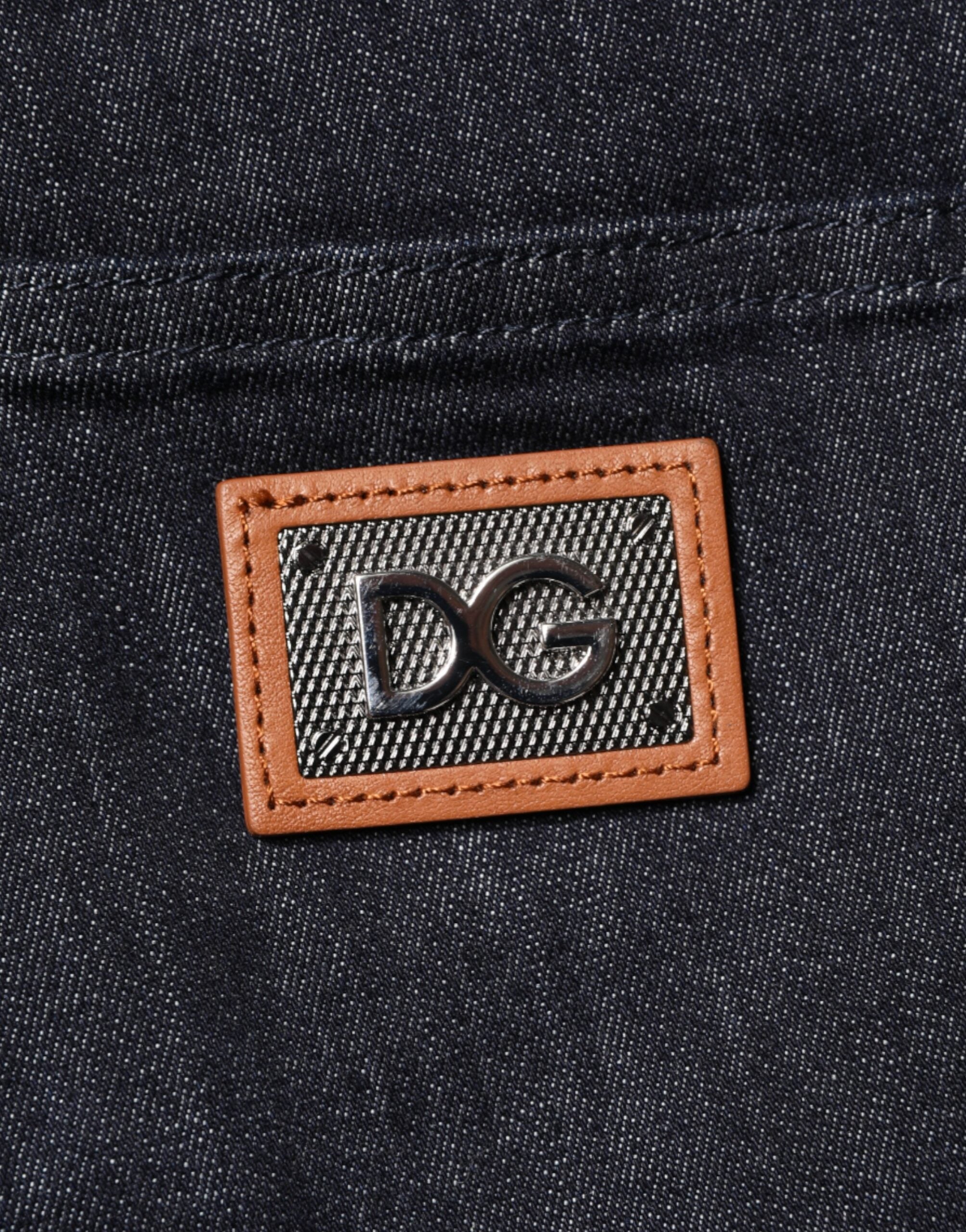 Dolce & Gabbana Black Cotton Stretch Skinny Denim Men Jeans