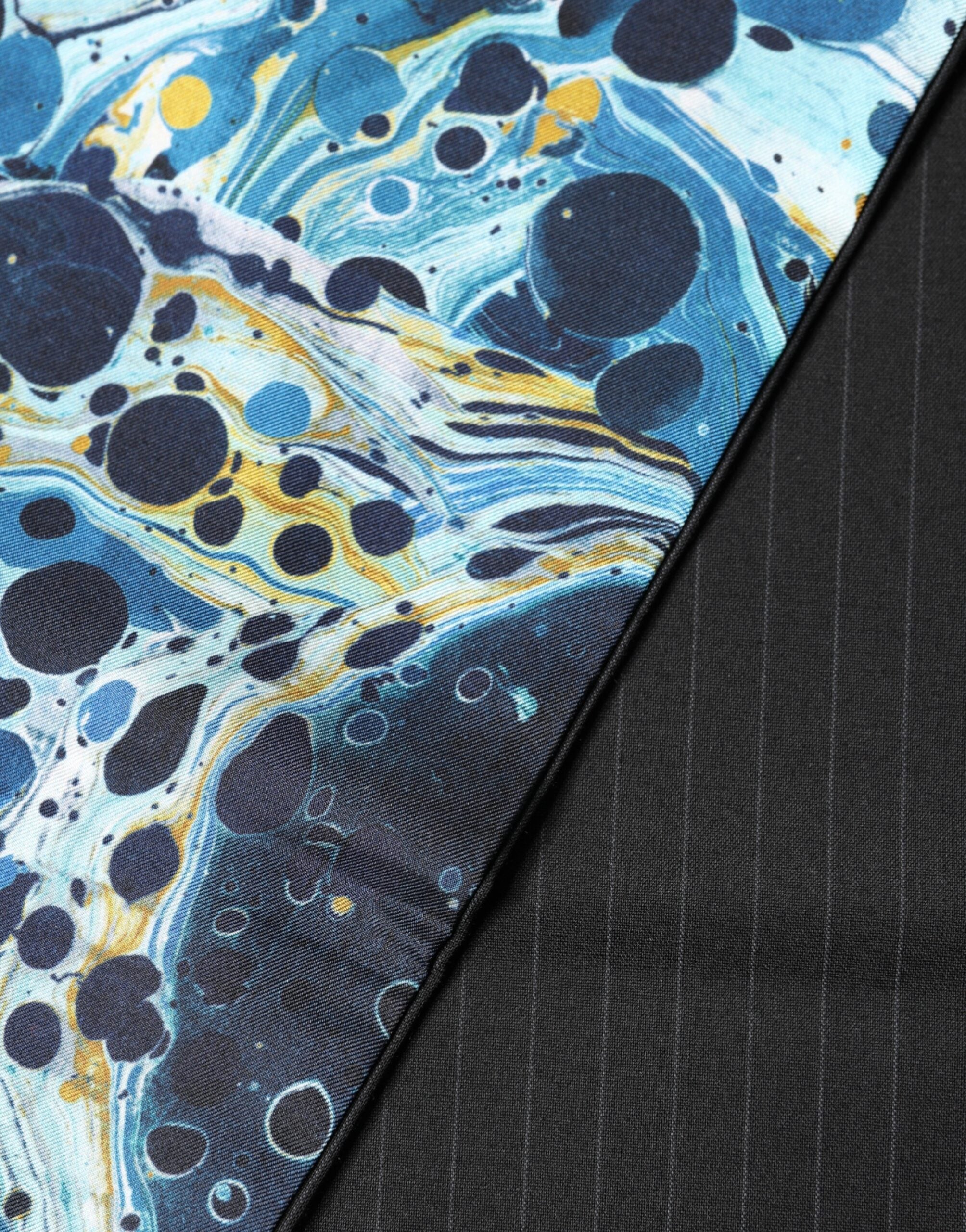 Dolce & Gabbana Multicolor Marble Neck Wrap Foulard Scarf