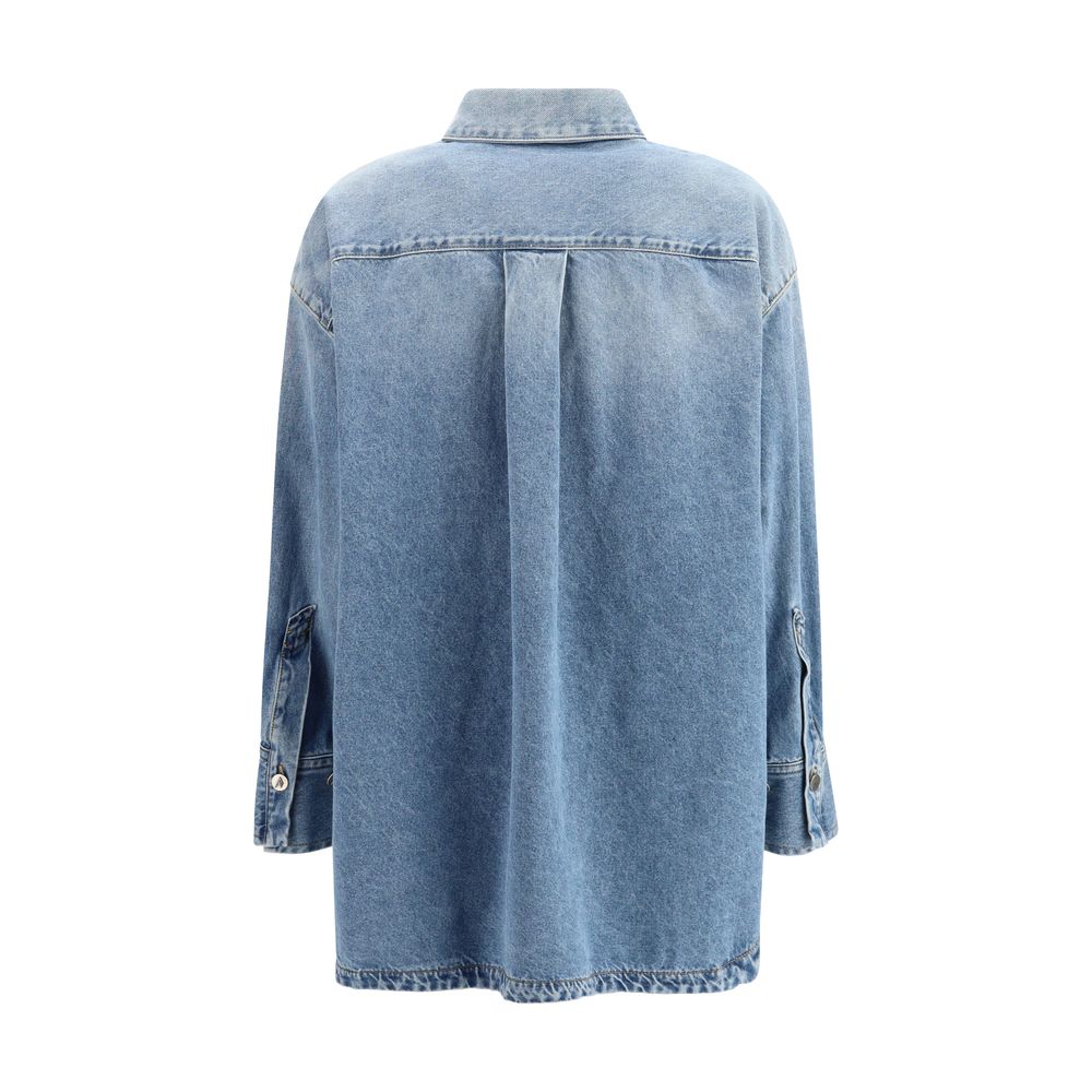 The Attico Light Blue Denim Shirt