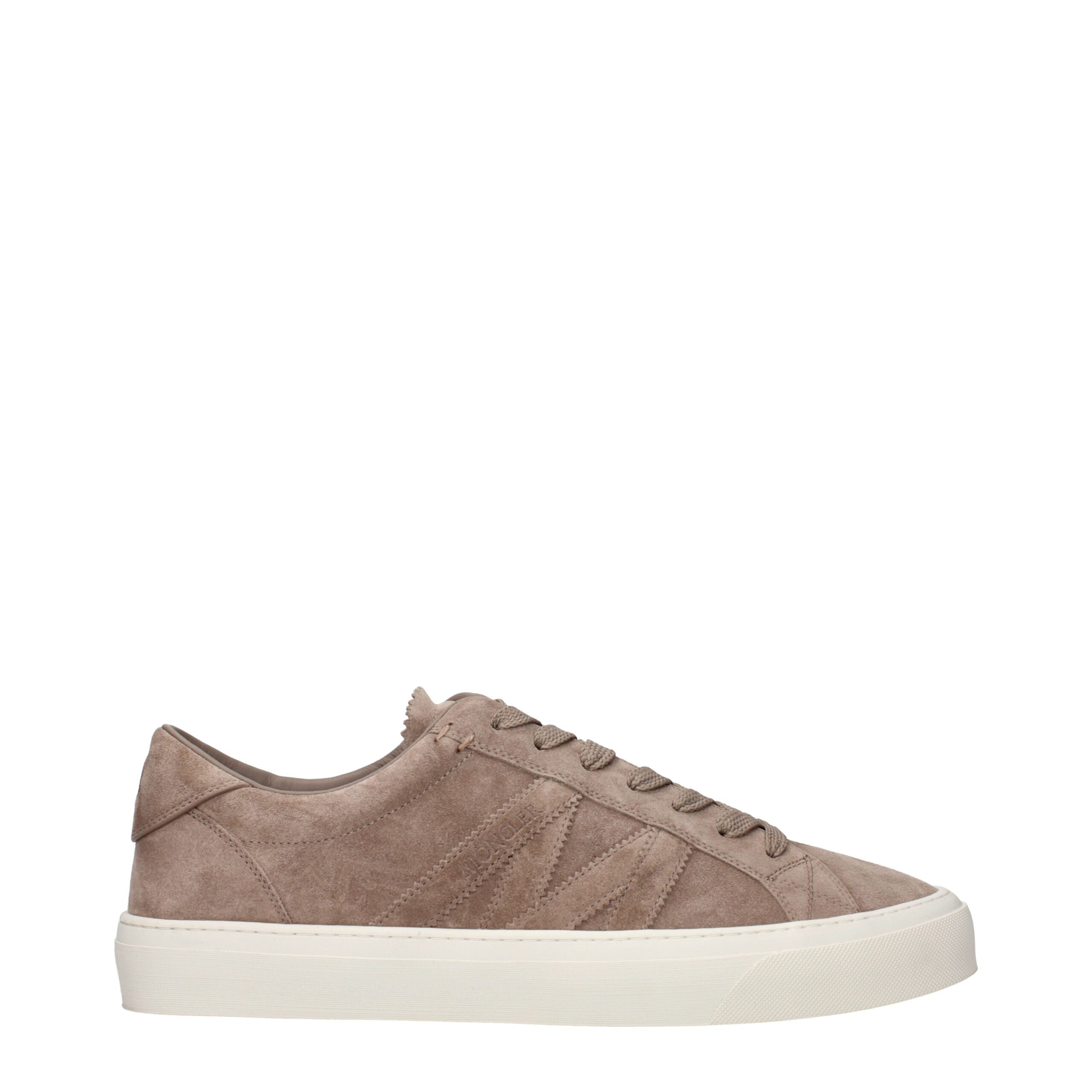 Moncler Brown Leather Sneakers