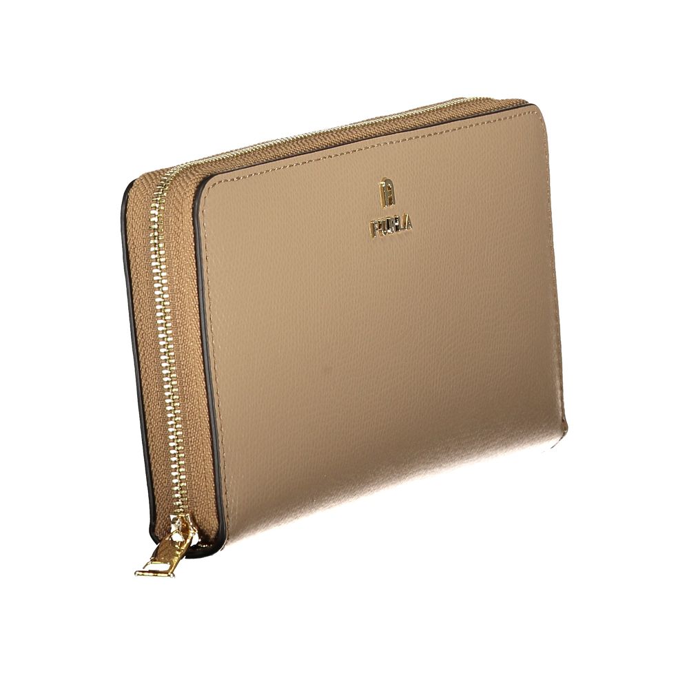 Furla Beige Leather Women Wallet