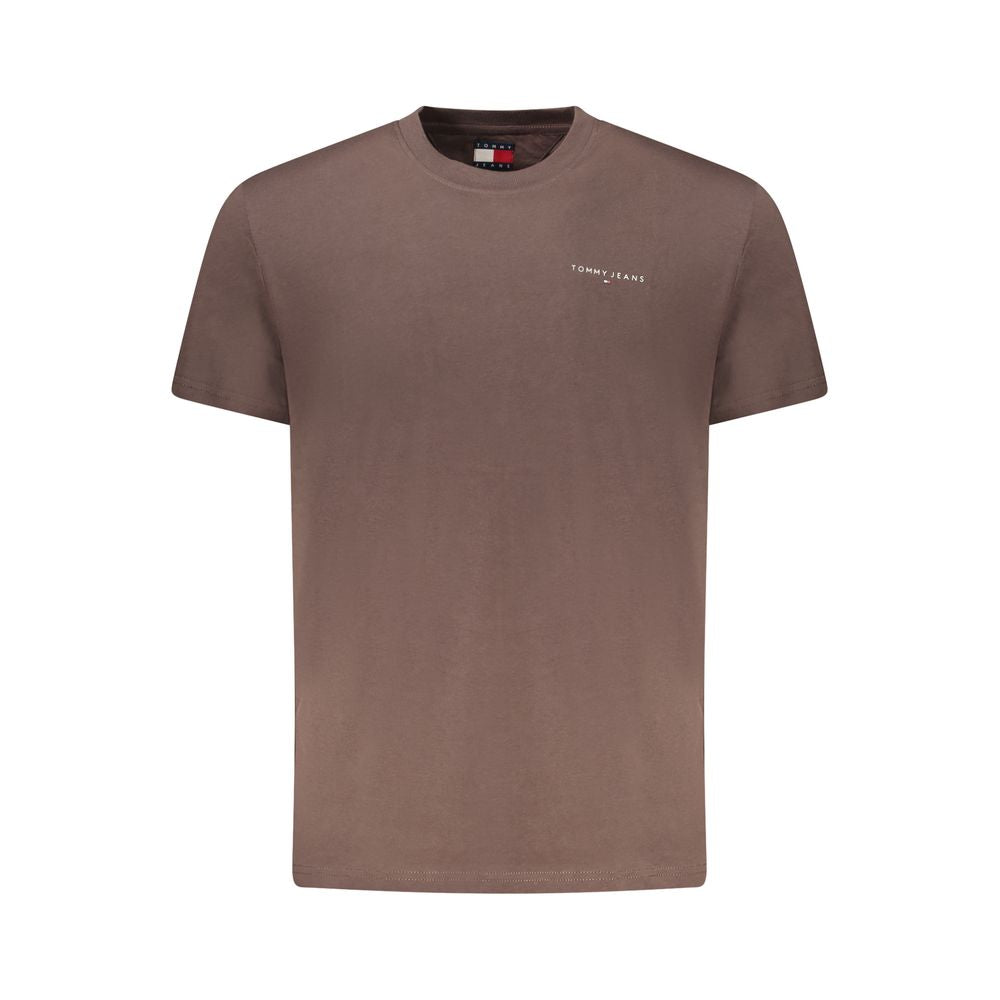 Tommy Hilfiger Marrone Cotton Mens T-Shirt