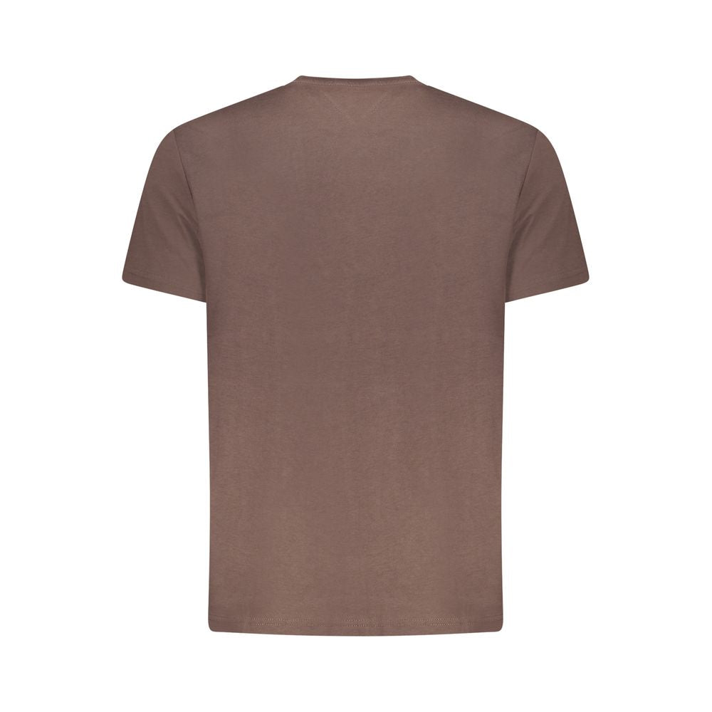 Tommy Hilfiger Marrone Cotton Mens T-Shirt