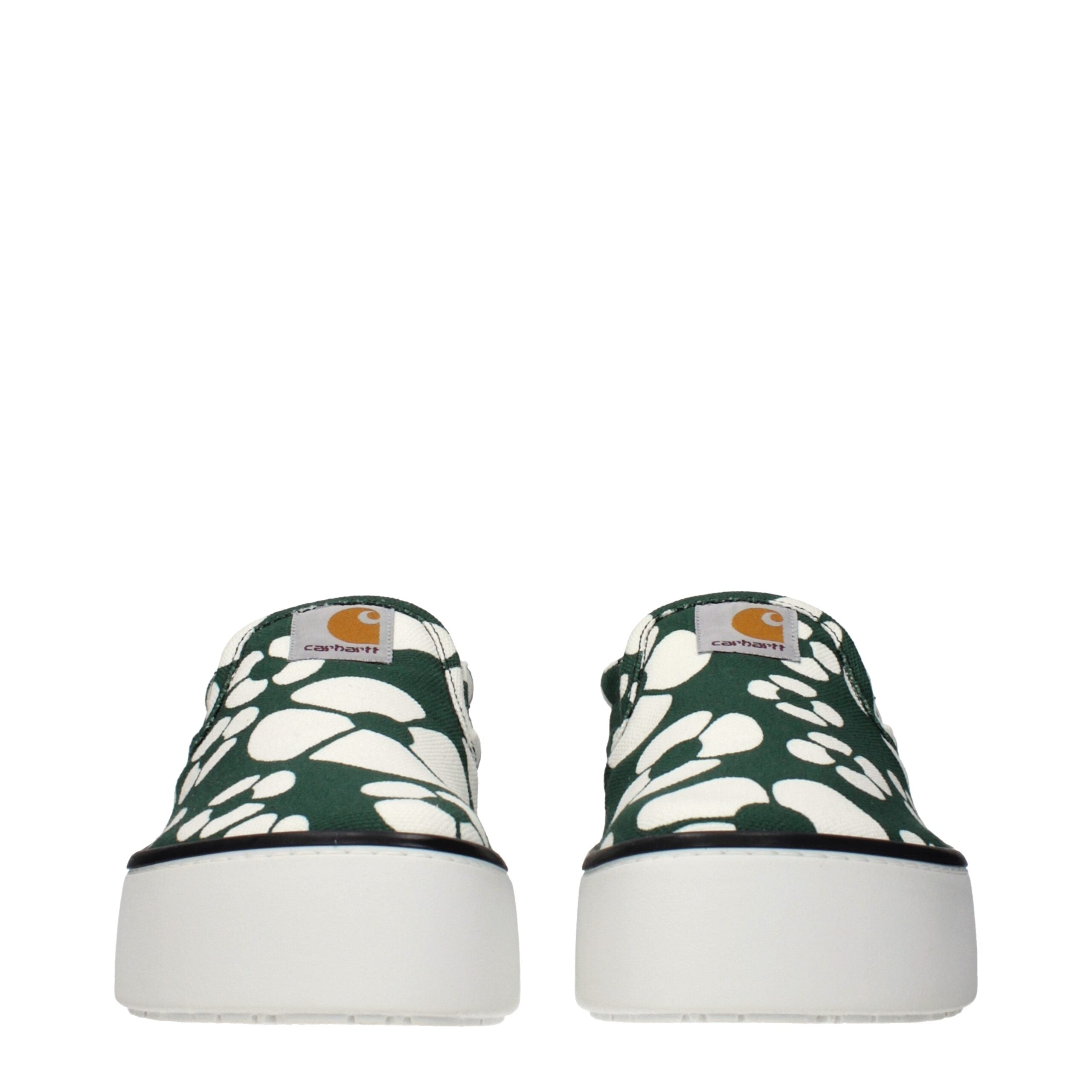 Marni Green Fabric Slip-On Loafers