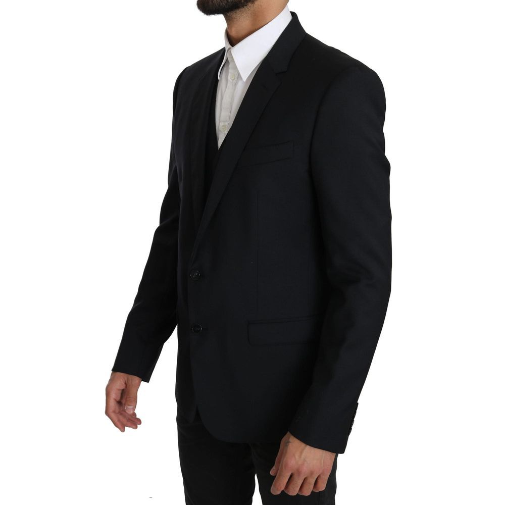 Dolce & Gabbana Blue Viscose Two-Piece Suit